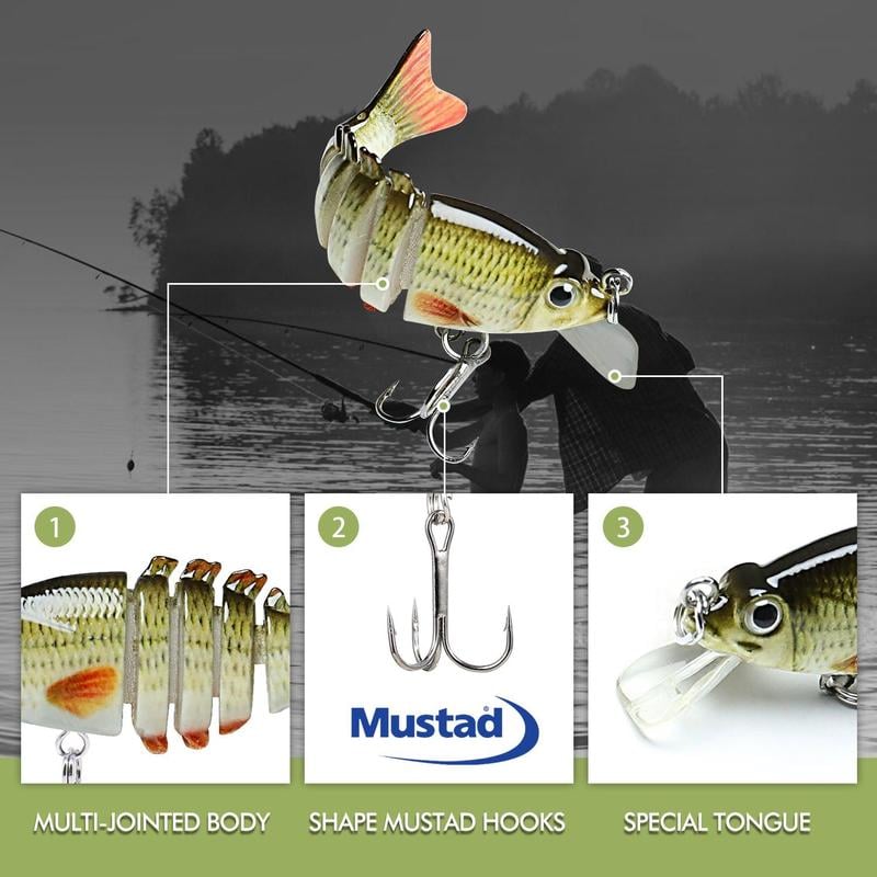 🔥Last Day Promotion 50% OFF🔥2'' Lifelike Fishing Lures for Freshwater and Saltwate