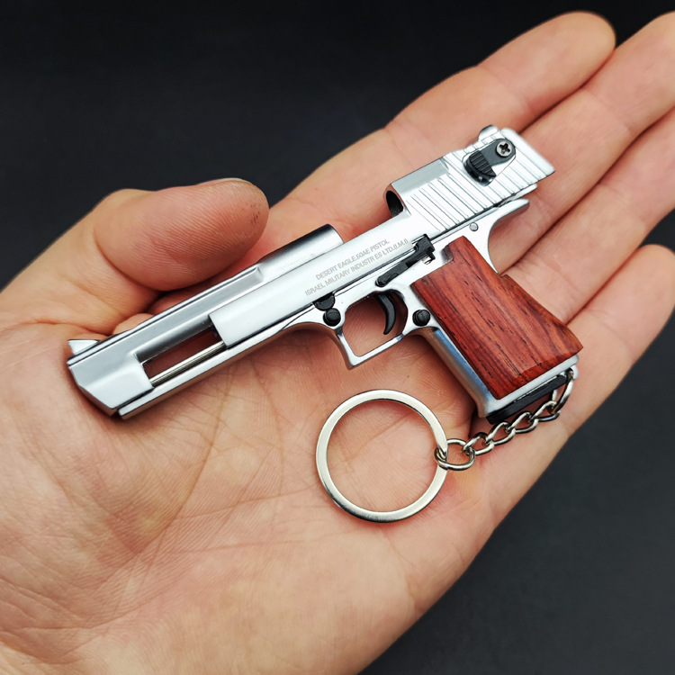 Desert Eagle Metal Gun Model Keychain