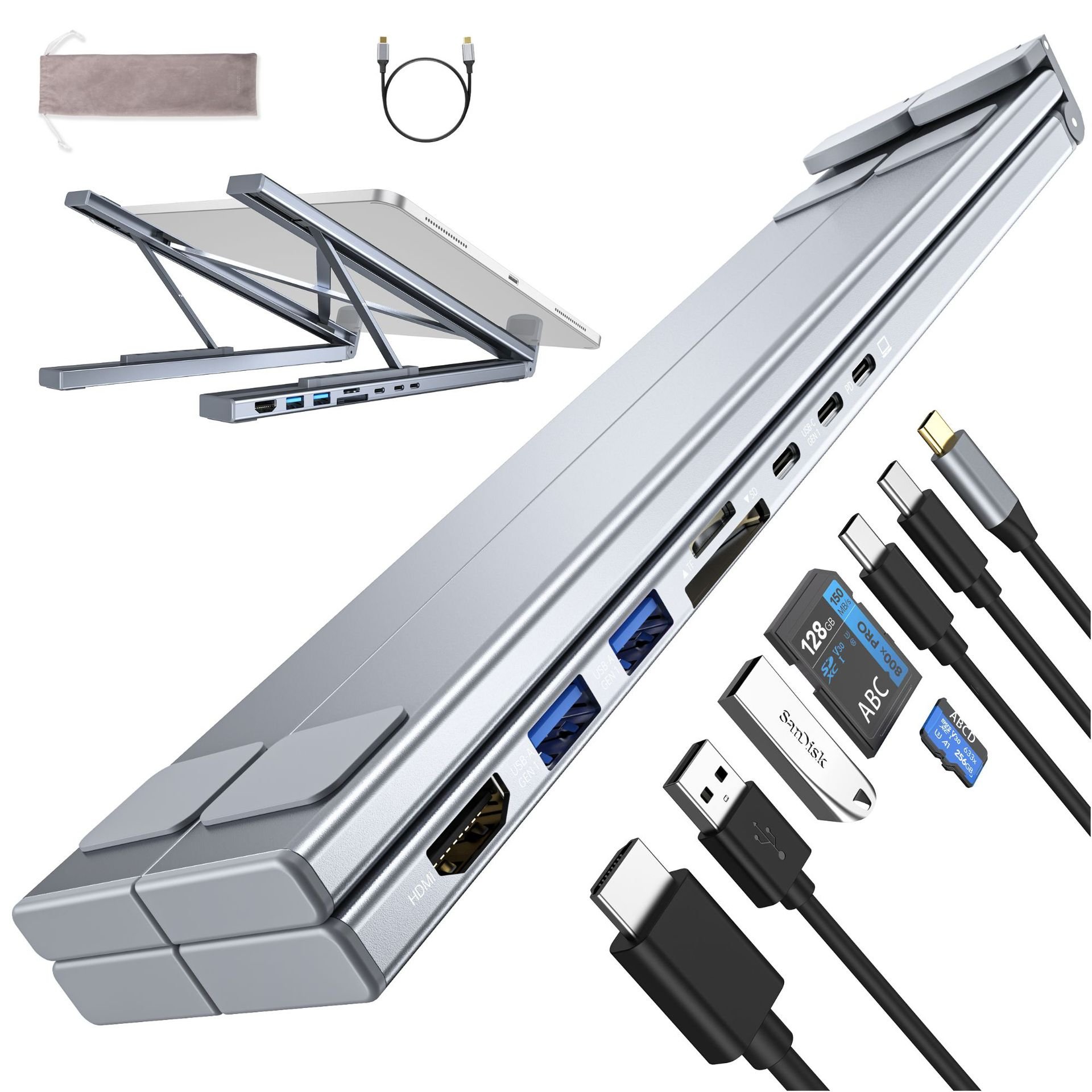 🔥Letzter Tag Verkauf 49% Rabatt  💻 8-in-1 USB-C Laptopständer
