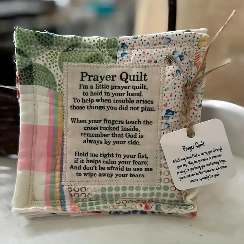 🔥Last Day Promotion 50% OFF🔥Prayer Quilt with cross inside