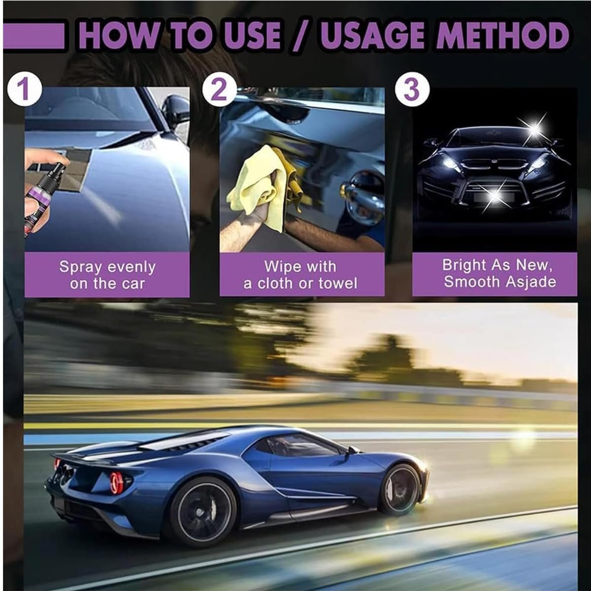 🔥Last Day Promotion 70% OFF🔥High Protection Fast Nano Ceramic Coating Spray