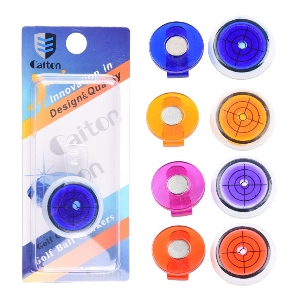 🎁TikTok Last Day Sale - 70% OFF🎉(Golf trainer)Golf Ball Marker Round Cap Clip Mark with Level Function