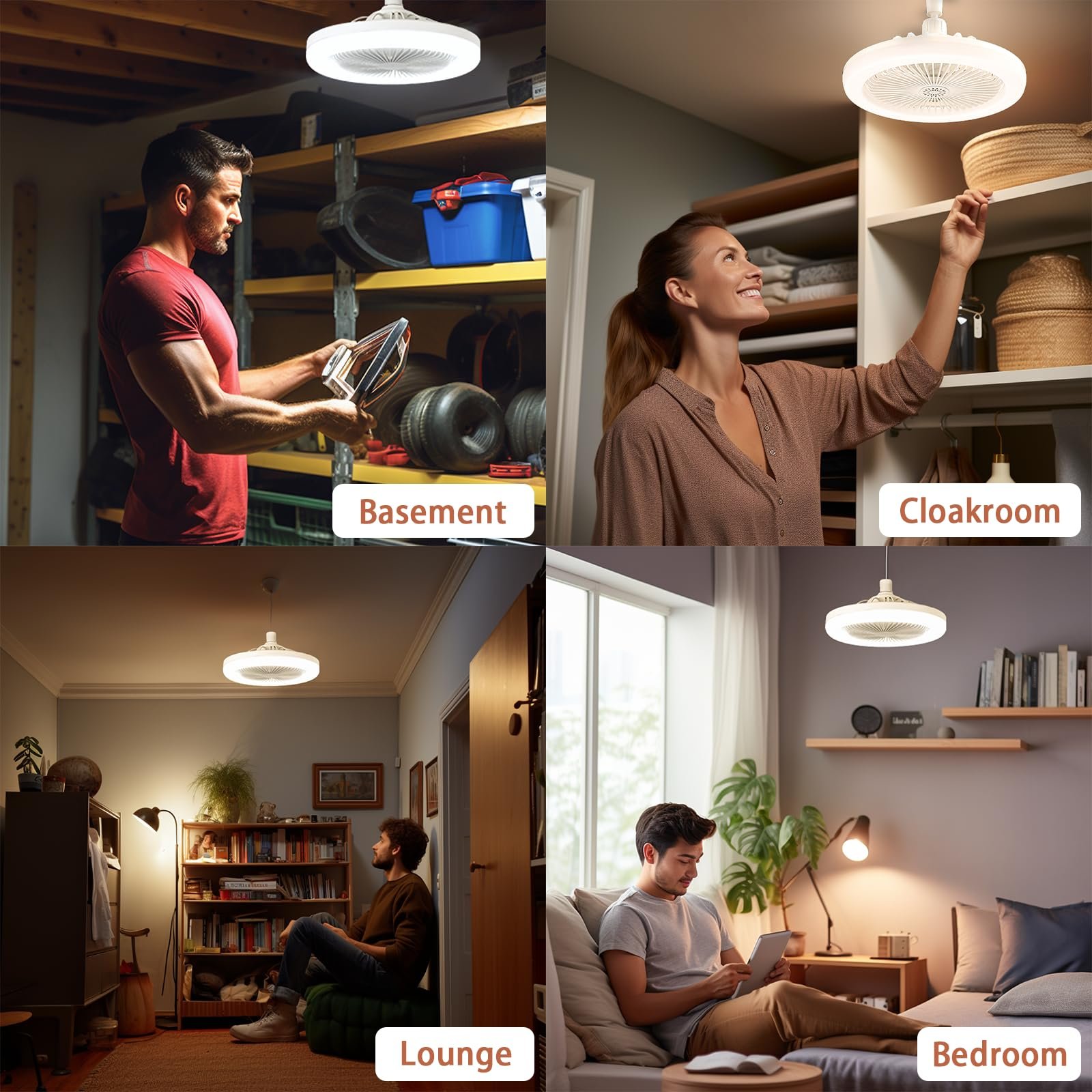 (🔥Last Day Promotion 50% OFF)LED Fan Ceiling Light For Optimal Ventilation & Illumination