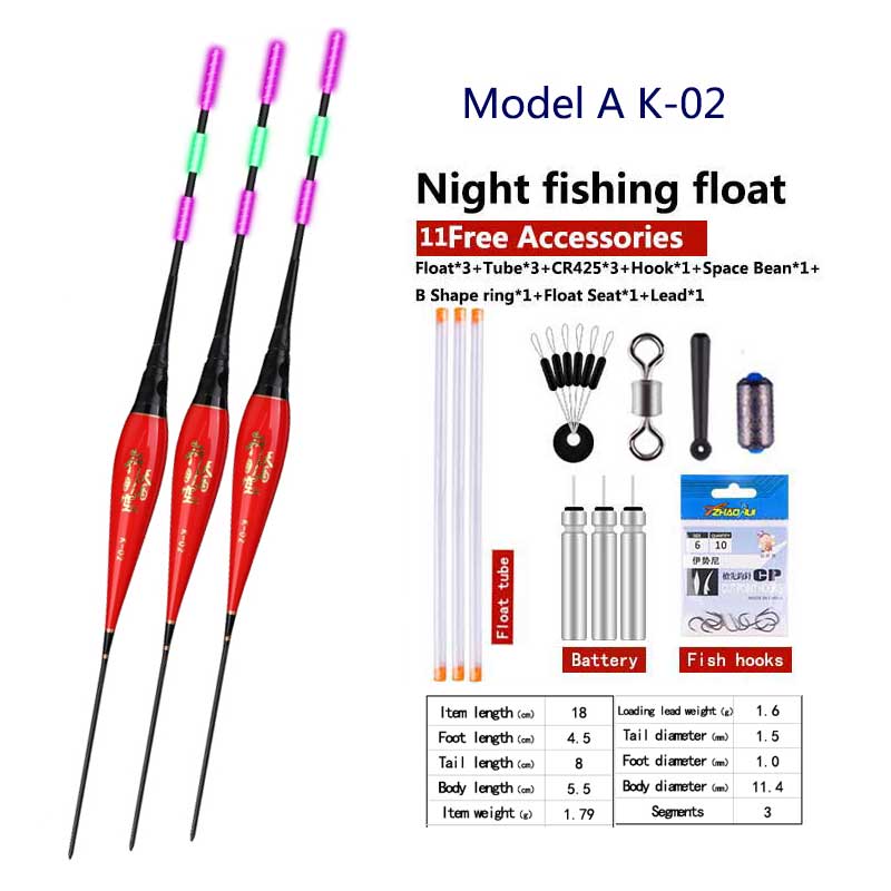 🎣 Summer Sale-30% OFF🐠Electric Luminous Night Fishing Floats