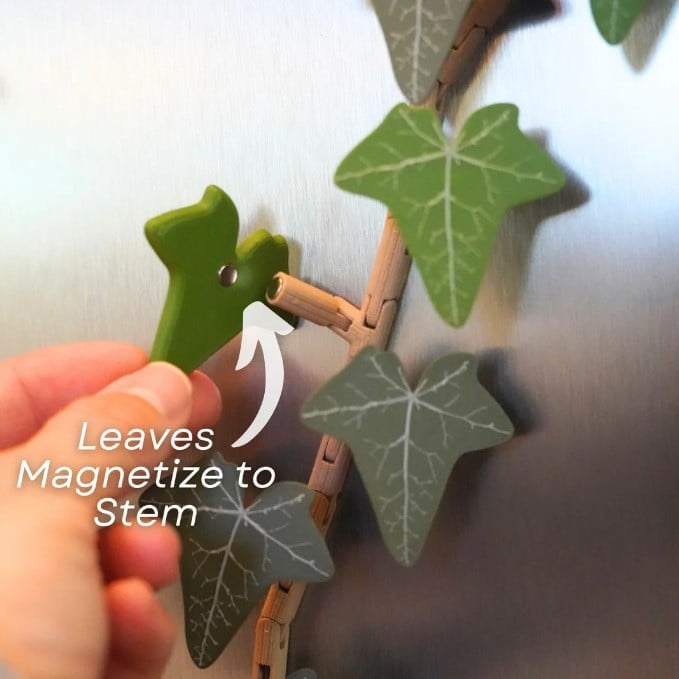 🎁Last Day Sale - 70% OFF🎉3D Printed Magnetic Ivy Faux Plant Fridge Magnet