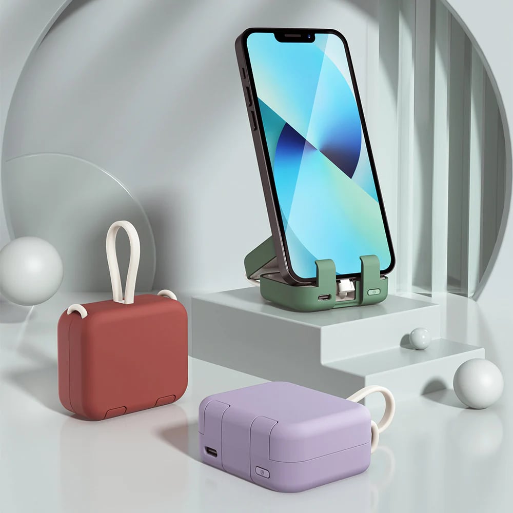 🔥Limited Time Sale 50% OFF🔥Mini Power Bank and Phone Holder - BUY 2 FREE SHIPPING