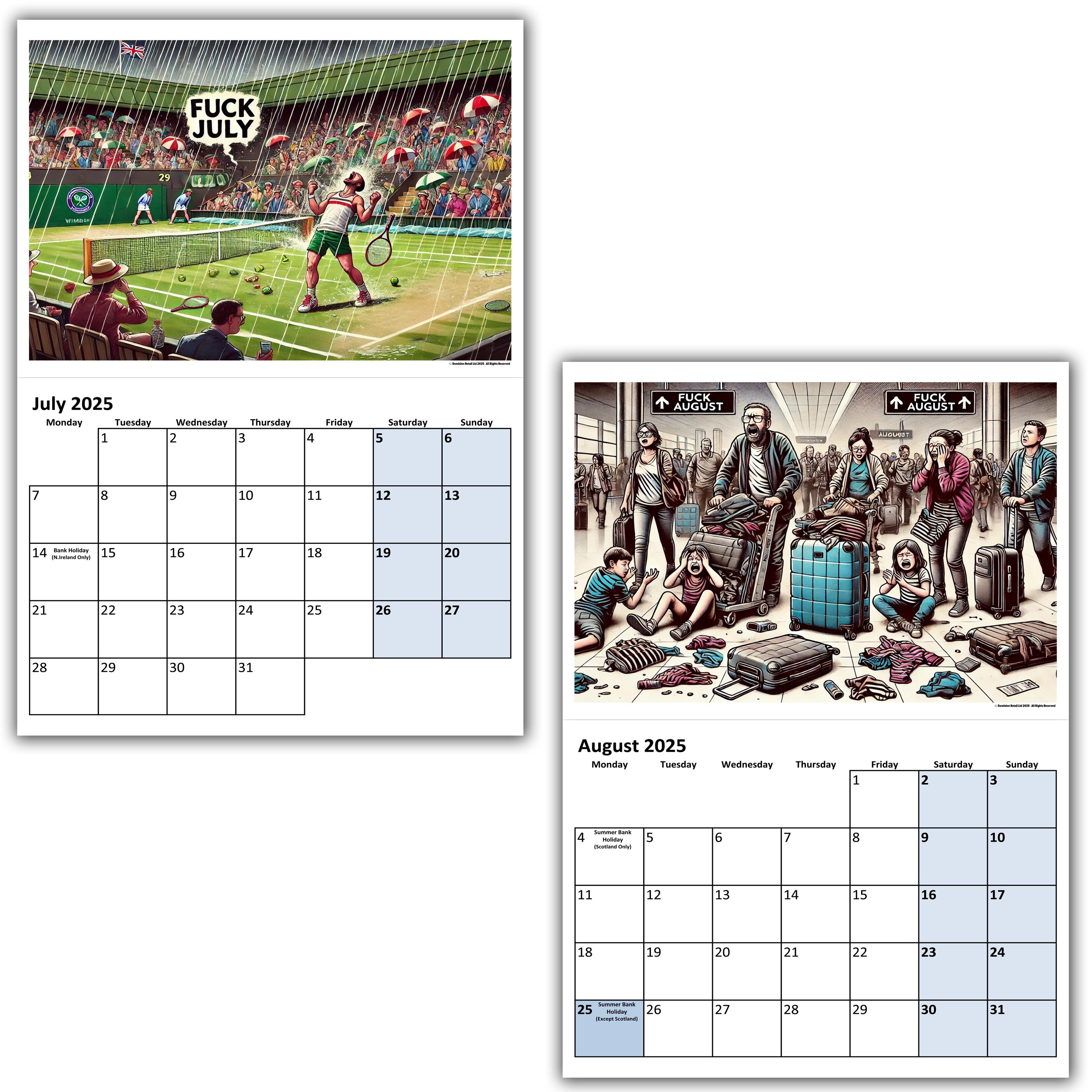 💥LIMITED TIME FLASH SALE💥-2025 Fuck The Year Adult Calendar