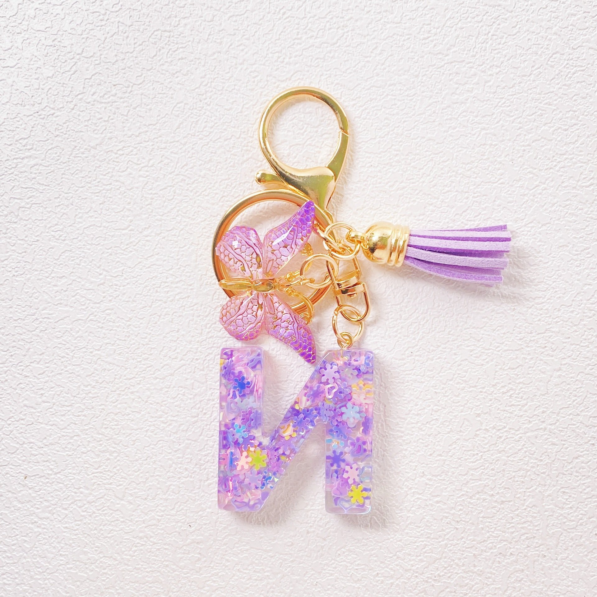 🎄TikTok Christmas Sale - 70% OFF🎄Initial Letter Keychains🦋