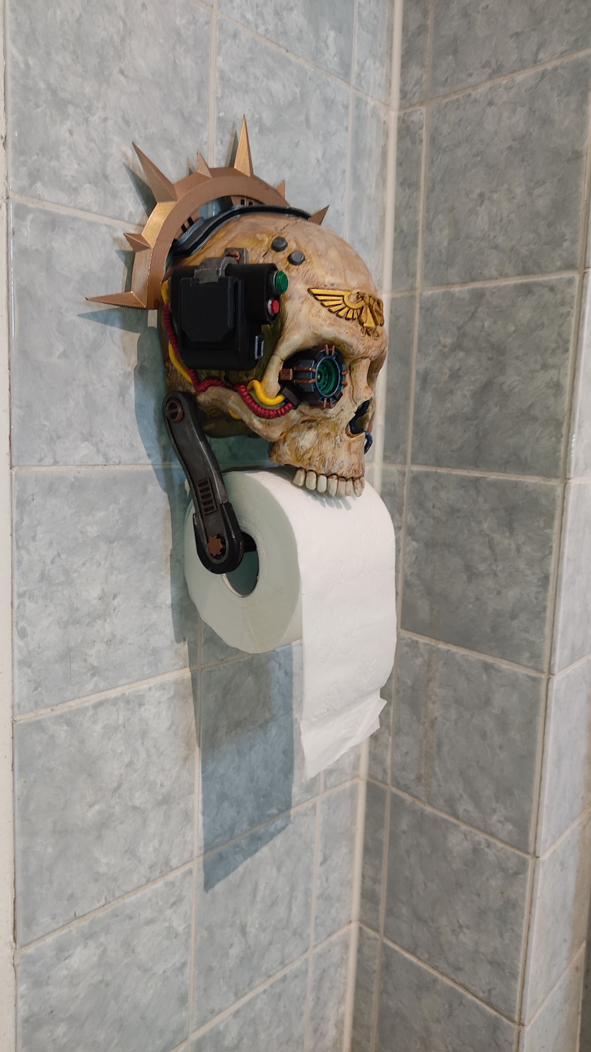 🎄🎅Christmas Sale - 49% OFF🎄 3D 40K Skull Toilet Paper Holder