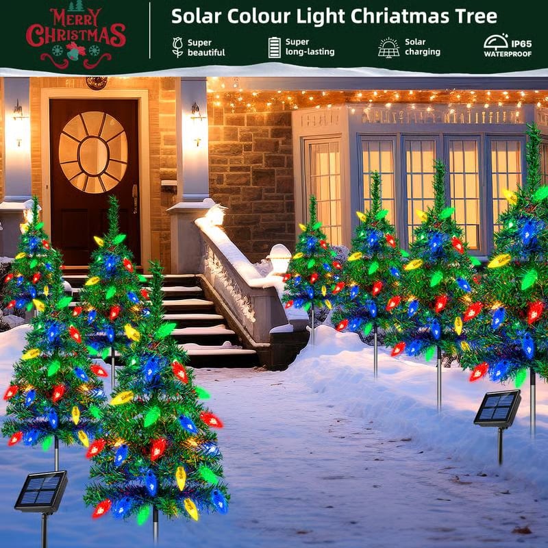 🔥Last Day Promotion 50% OFF🔥Solar-Powered Mini Christmas Tree