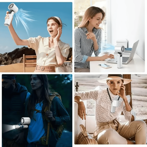 💥LAST DAY SALE 50% OFF💥Multifunction Portable Handheld Turbo Ice-Cooling Fan
