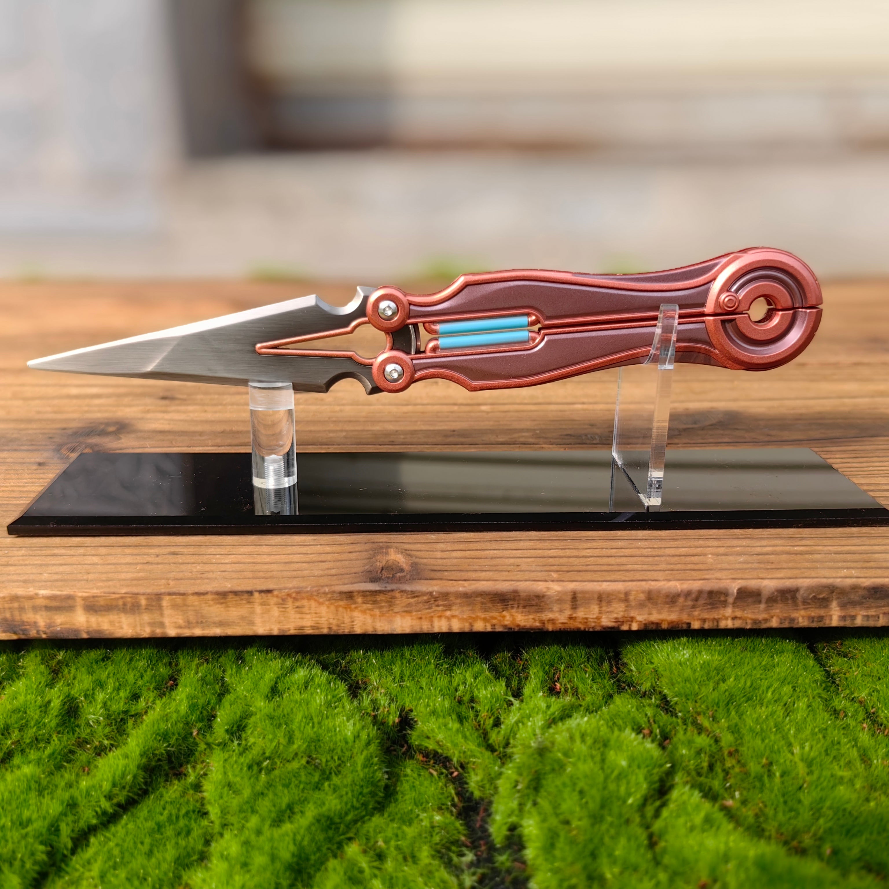 Metal Magepunk 3.0 Sparkswitch Knife Dull Blade Replica For Display