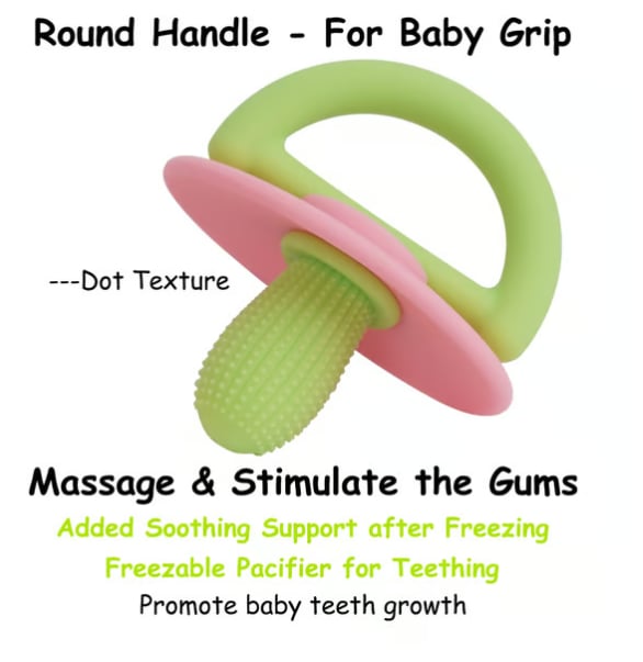 🎄TikTok Christmas Sale -70% OFF✨2Pcs Anti-fingers Soothing Silicone Teething Pacifier