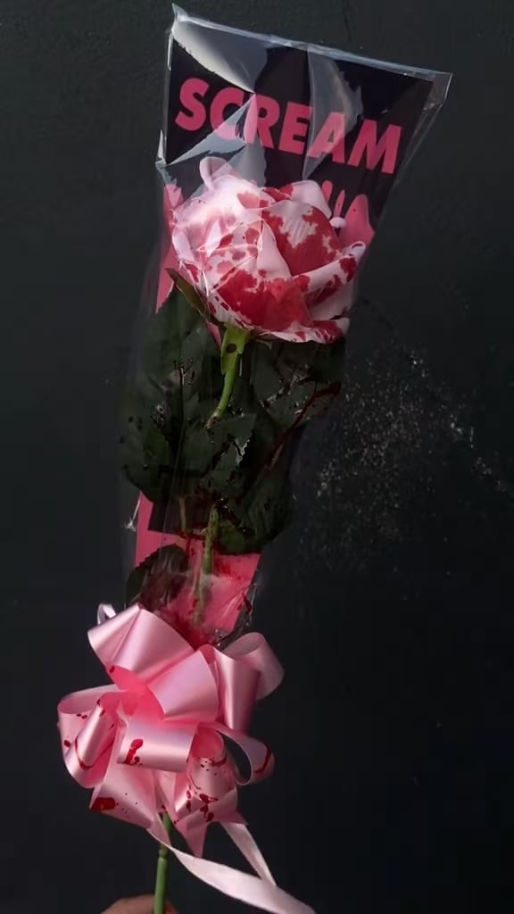 🍂TikTok Fall Sale — Last Day 70% OFF🩸SCREAM Rose Bouquet🌹- Halloween Horror Blooms💀🎀