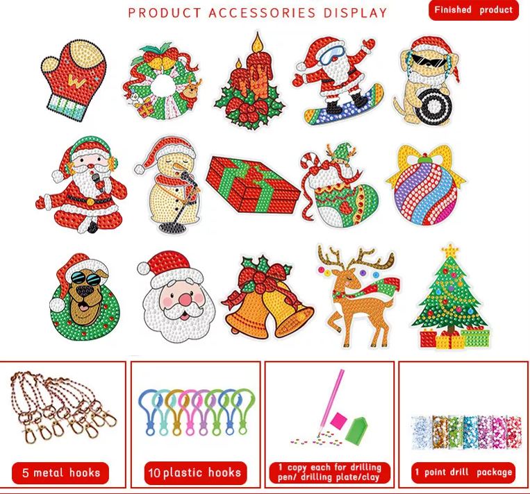 (🎄Early Christmas Sale - 50% OFF) 🎁Christmas DIY Diamond Painting Keychain