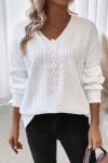 Women's Fashion Casual Solid Color Warm Loose Long Sleeve T-Shirt