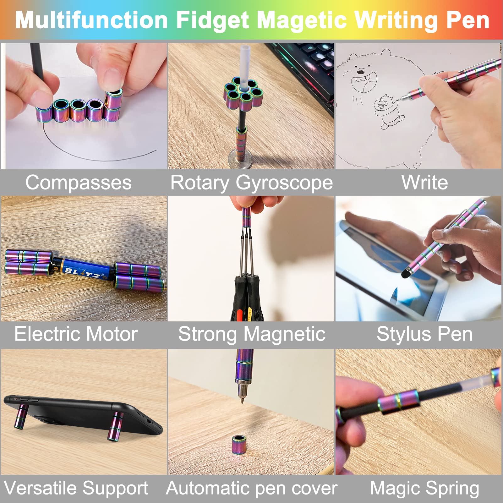 (🔥Last Day Promotion- SAVE 48% OFF)Versatile Magnetic Pen Set-Buy 2 Free Shipping