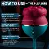 Big Mouth Vibrator 3 In1 Tongue Licking Suction G Spot Vibrator With Vibrating Dildo
