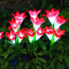 (❤️Mother's Day Flash Sale - 70% OFF) Spring Artificial Lily Solar Garden Stake Lights, Buy More Save More