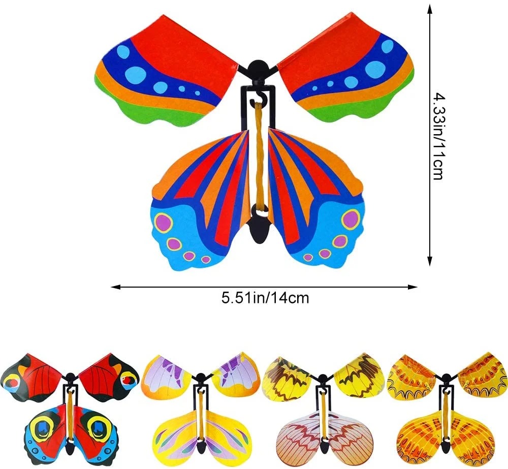 (🔥FLASH SALE)🦋Magic Flying Butterfly Card Surprise Wind Up Butterfly Magic Fairy Flying Toy Great Surprise Gift🦋