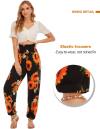 QIANXIZHAN Women's Harem Pants, High Waist Yoga Boho Trousers with Pockets