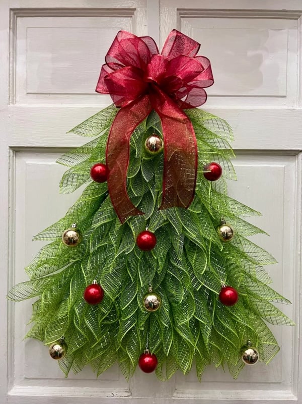 🔥Early Christmas Sale 70% OFF🎄Handmade Christmas Tree Wreath for Front Door