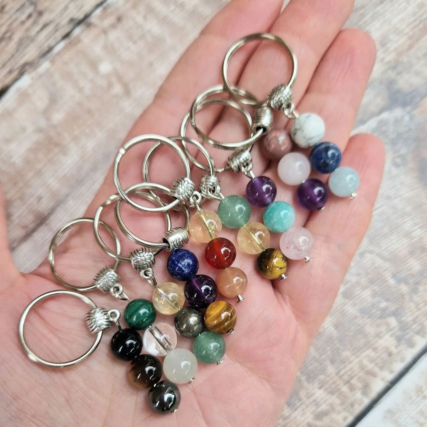 💕Healing Gemstone Keychain