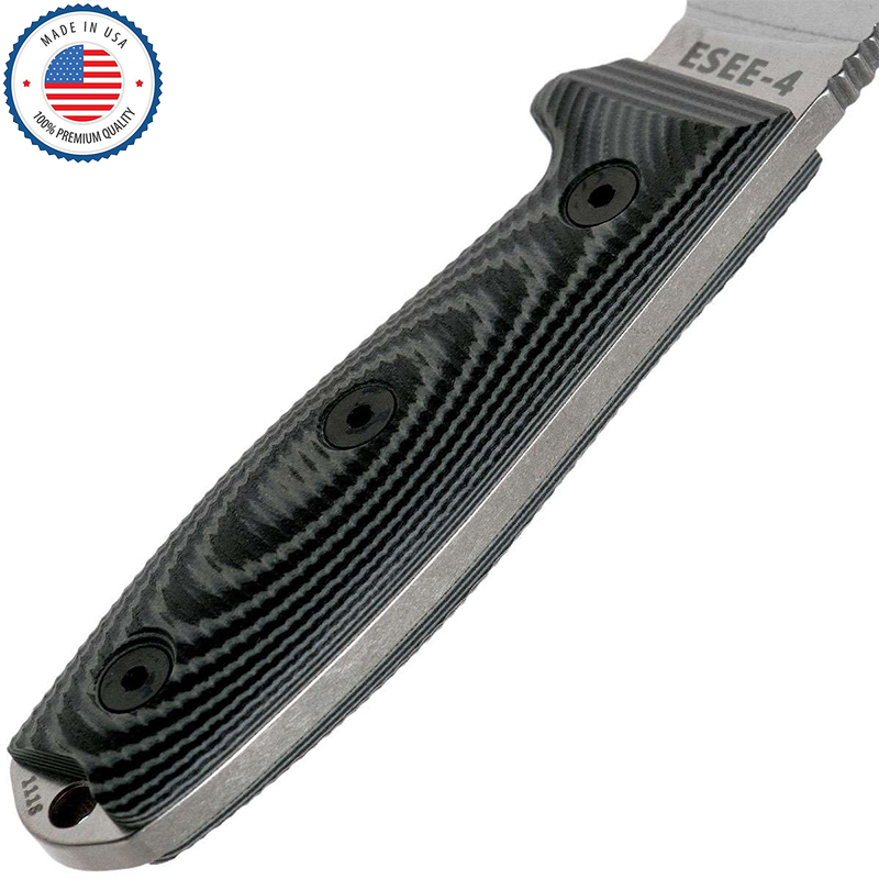 🔥Last Day Promo Save 70% 🎁ESEE-4 Gray Micarta (4.5