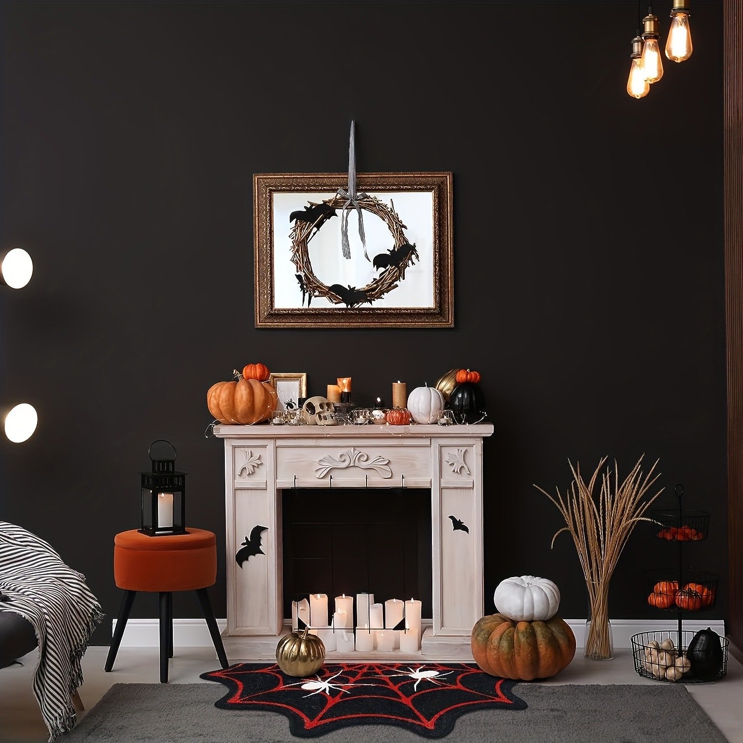 🎃Early Halloween 70% OFF🎃 Halloween Spider Web Rug🕷