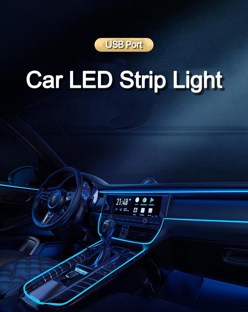 (HOT SALE - 50% OFF) 🚗GlowDrive: Car Interior LED Strip Lights✨