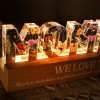 (🔥Last Day Promotion 50% OFF)Flower Printed LED Night Light, Birth Month Flower, Gift For Mom