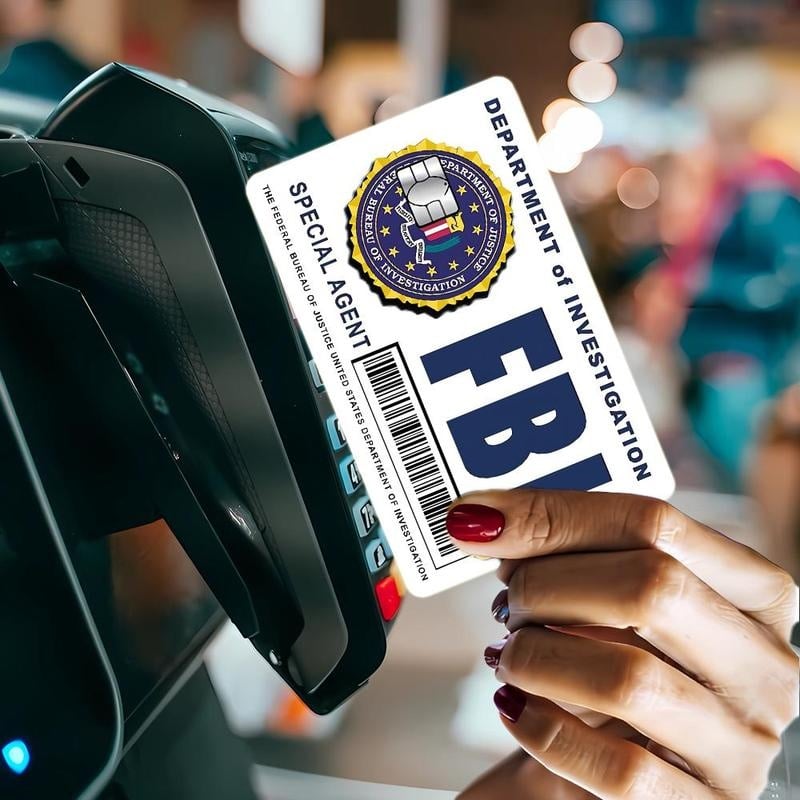 Last Day Promotion 70% OFF - 🔥Secret Agent Card Skins Kit: FBI/ICE Designs  • Cosplay & Gift Stickers