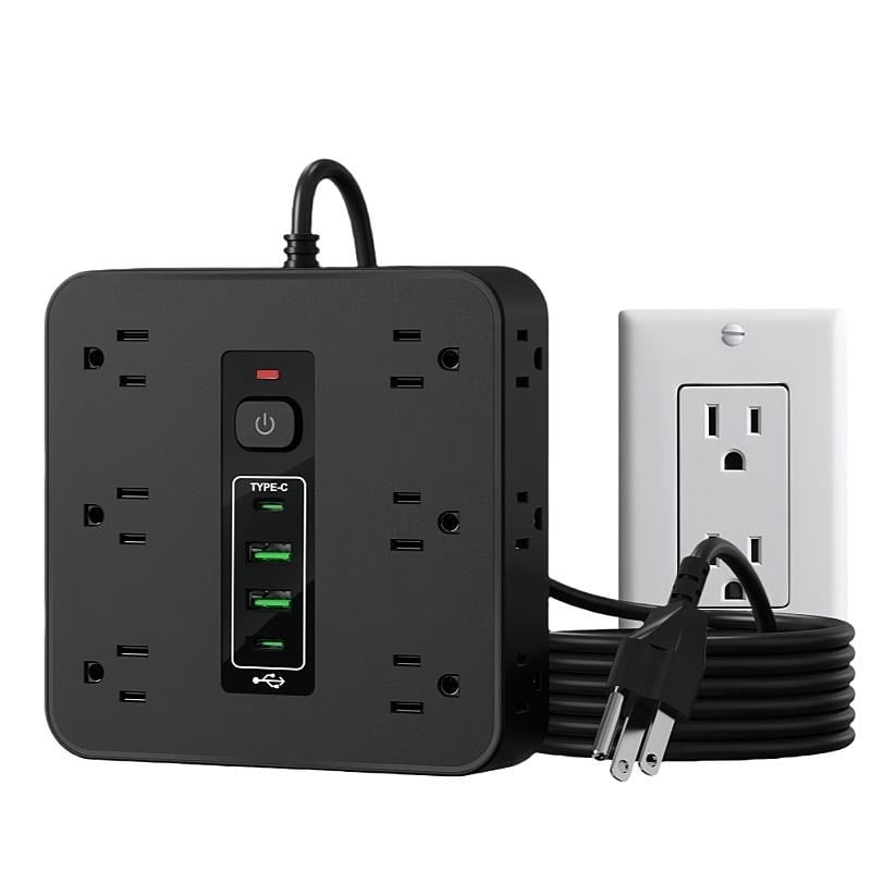 🔥Last Day Promotion 50% OFF🔥16-in-1 Power Strip with Switch & Surge Protection