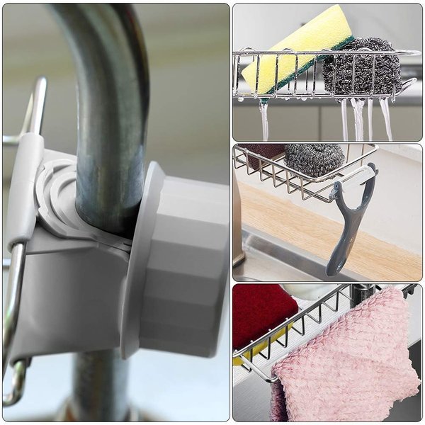 Last Day Promotion🔥🔥-Stainless Steel Faucet Rack(👍BUY 2 GET 1 FREE)