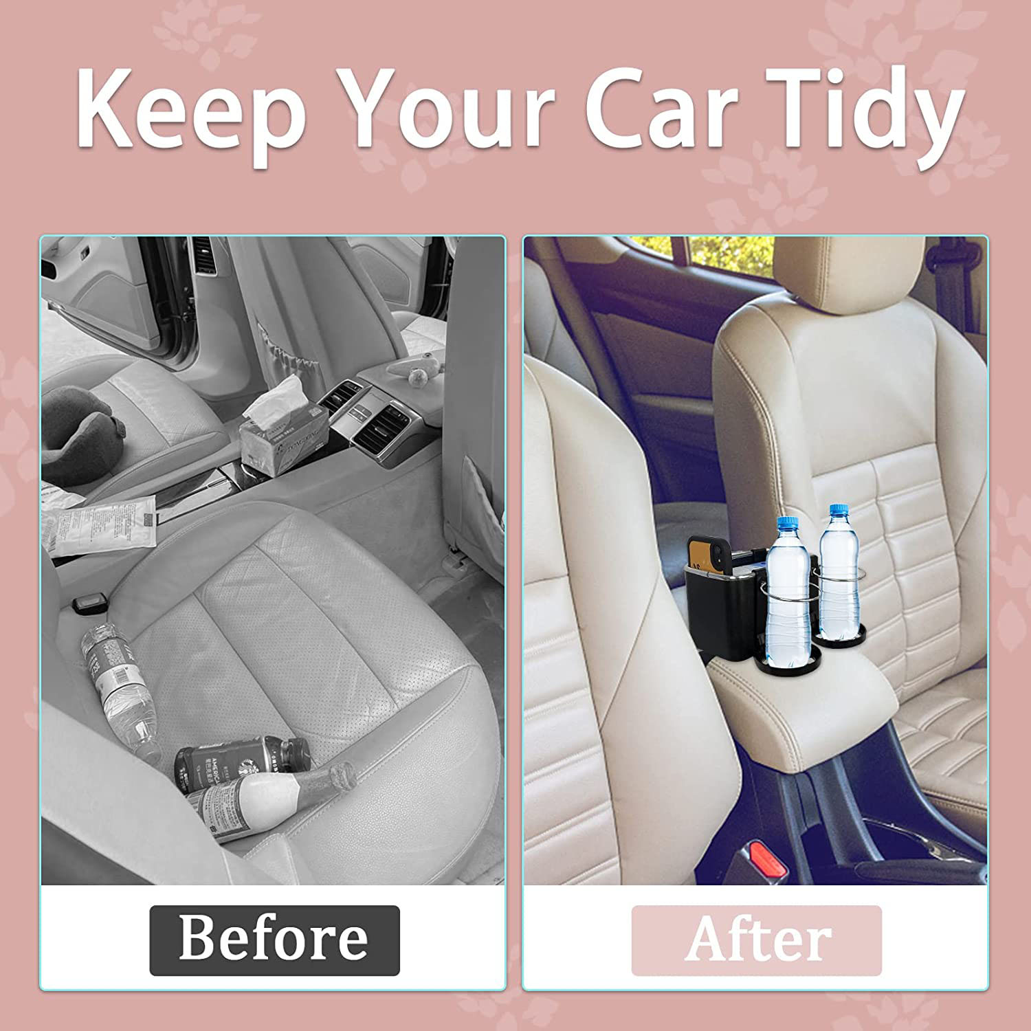 (🔥Last Day Promo - 49% OFF🔥) Car Armrest Storage Box Water Cup Holder, Buy 2 Get Extra 10% OFF & Free Shipping
