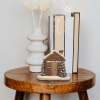 🏠🎄Log Cabin Snowy Winter Incense Cone Burner