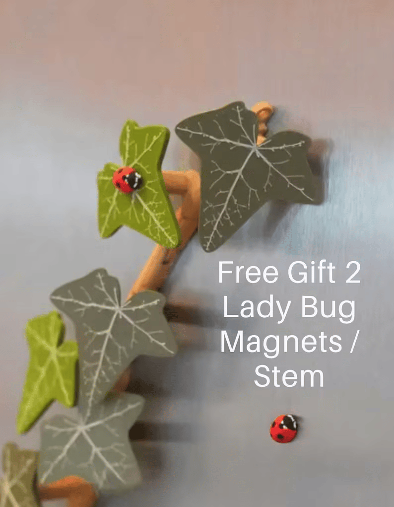 🎁Last Day Sale - 70% OFF🎉3D Printed Magnetic Ivy Faux Plant Fridge Magnet