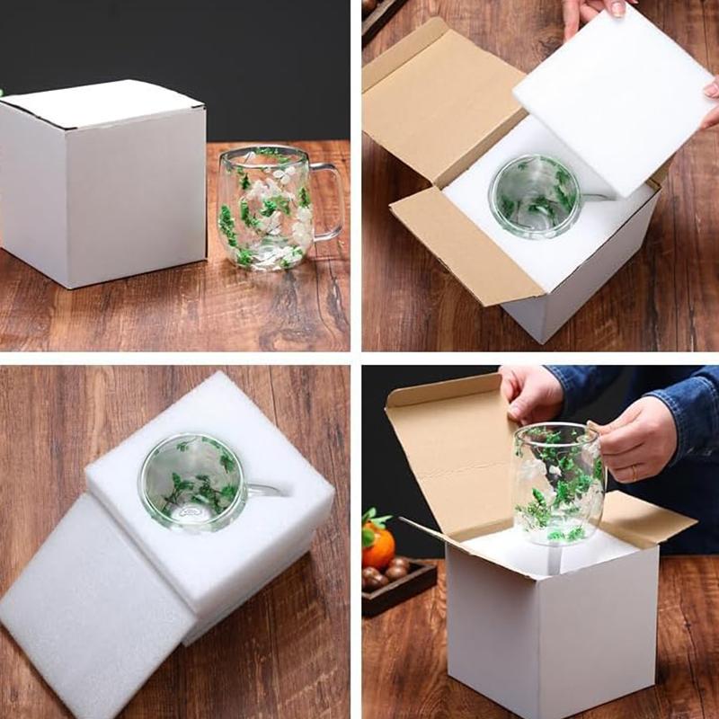 🎁TikTok Last Day Sale - 70% OFF🎄🌸Transparent Double Glass Flower Tea Cup