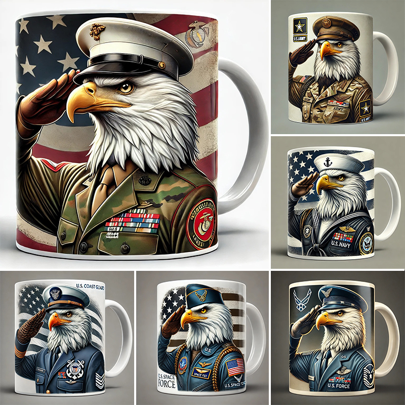 Handmade Veterans Tribute Mug (BUY 2 GET FREE SHIPPING)