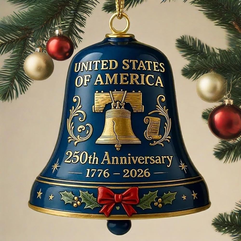 🎁TikTok Last Day Sale - 70% OFF🔥United States 250th Anniversary Bell Ornament