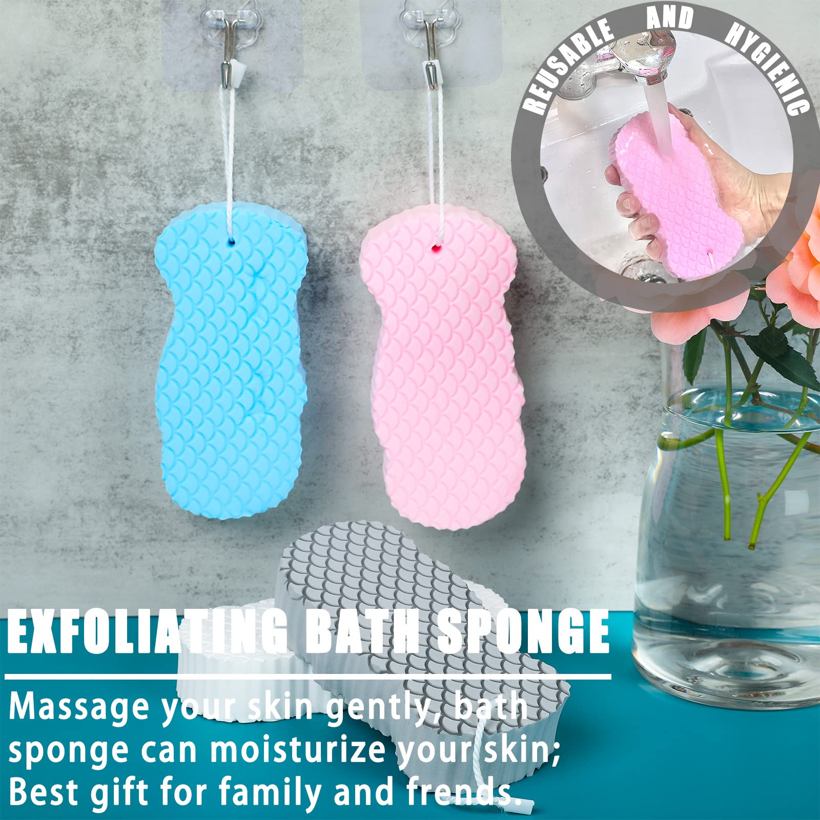 🧽Last Day Sale 70% OFF🎉 Super Soft Exfoliating Bath Sponge-Buy 4 Get 3 Free NOW🔥