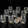 🔥Last Day Sale 49% OFF - BUY MORE&SAVE MORE-3D Glacier Glass Cup Crystal Gold Foil Shot Glasses