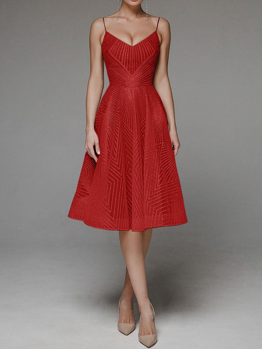 (💃Women's Day Pre-sale 48% OFF)Fashion V Neck Sling A-Line Dress,Free Shipping