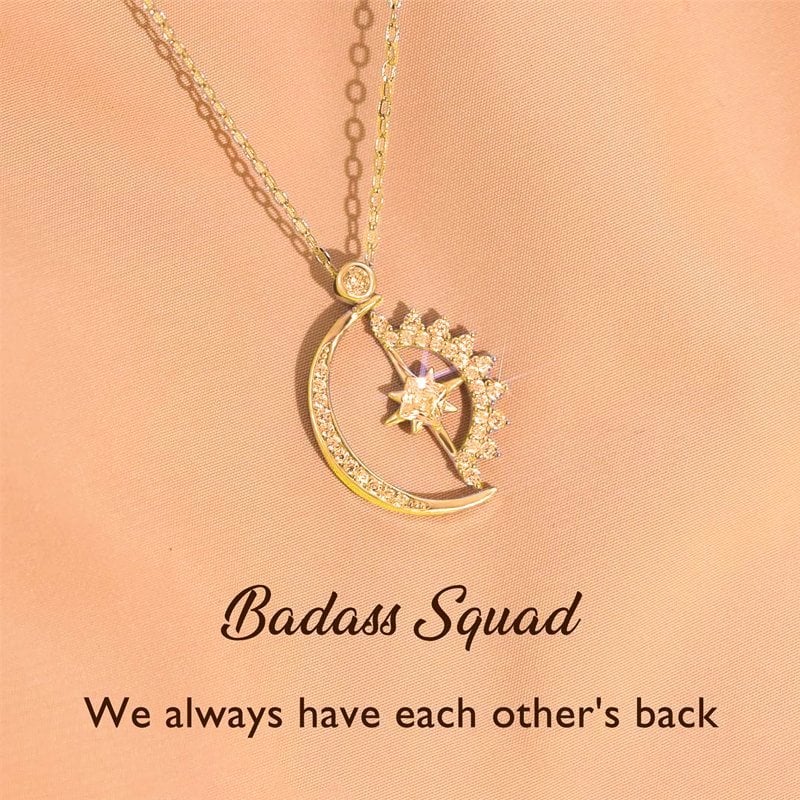 Last Day Promotion 75% OFF⇝💓 To My Badass Squad Necklace - ''We always have each other's back''👩‍❤️‍👩