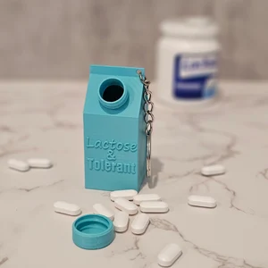 Lactose Intolerant Pill Container