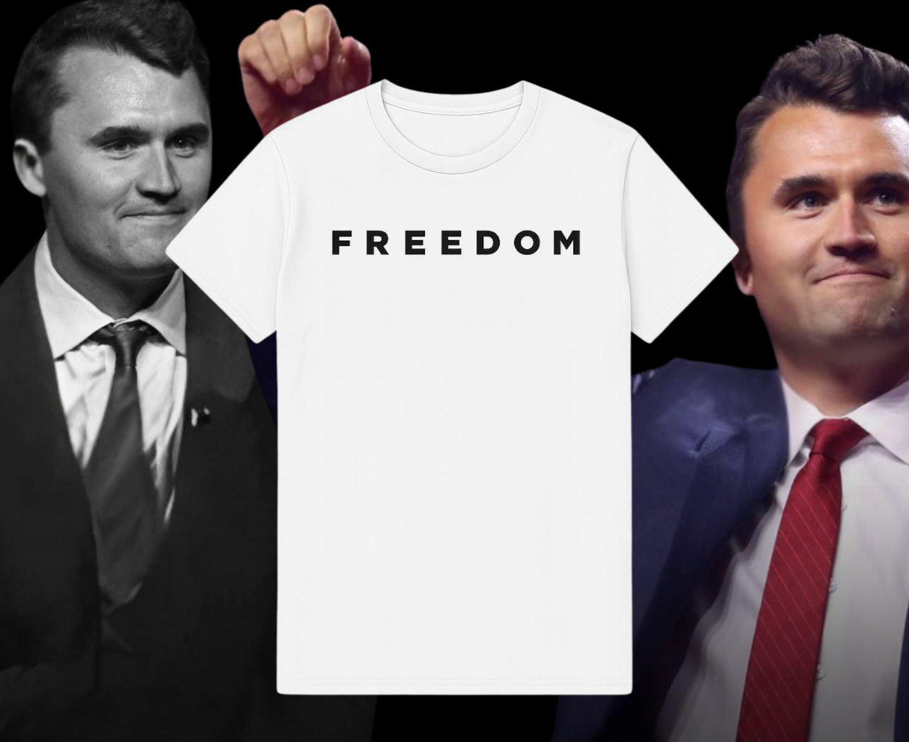 🙏FREEDOM T-Shirt / In All Honor – Charlie Kirk (1993–2025)