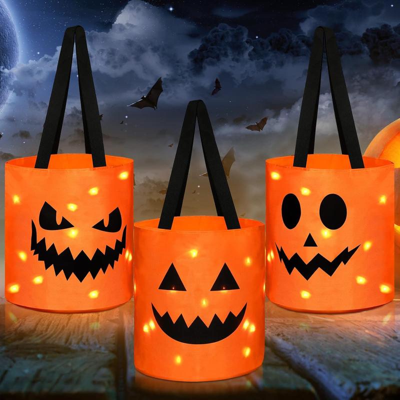 🔥LAST DAY SALE 50% OFF🎃 LED Light Halloween Trick or Treat Bags⚡️BUY 2 GET 1 FREE