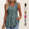 ⏰LAST DAY SALE 50% OFF💥Women Dressy Sleeveless V Neck Babydoll Tank Tops