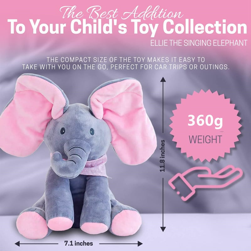 Year End Sale💥Peek-a-boo musical elephant