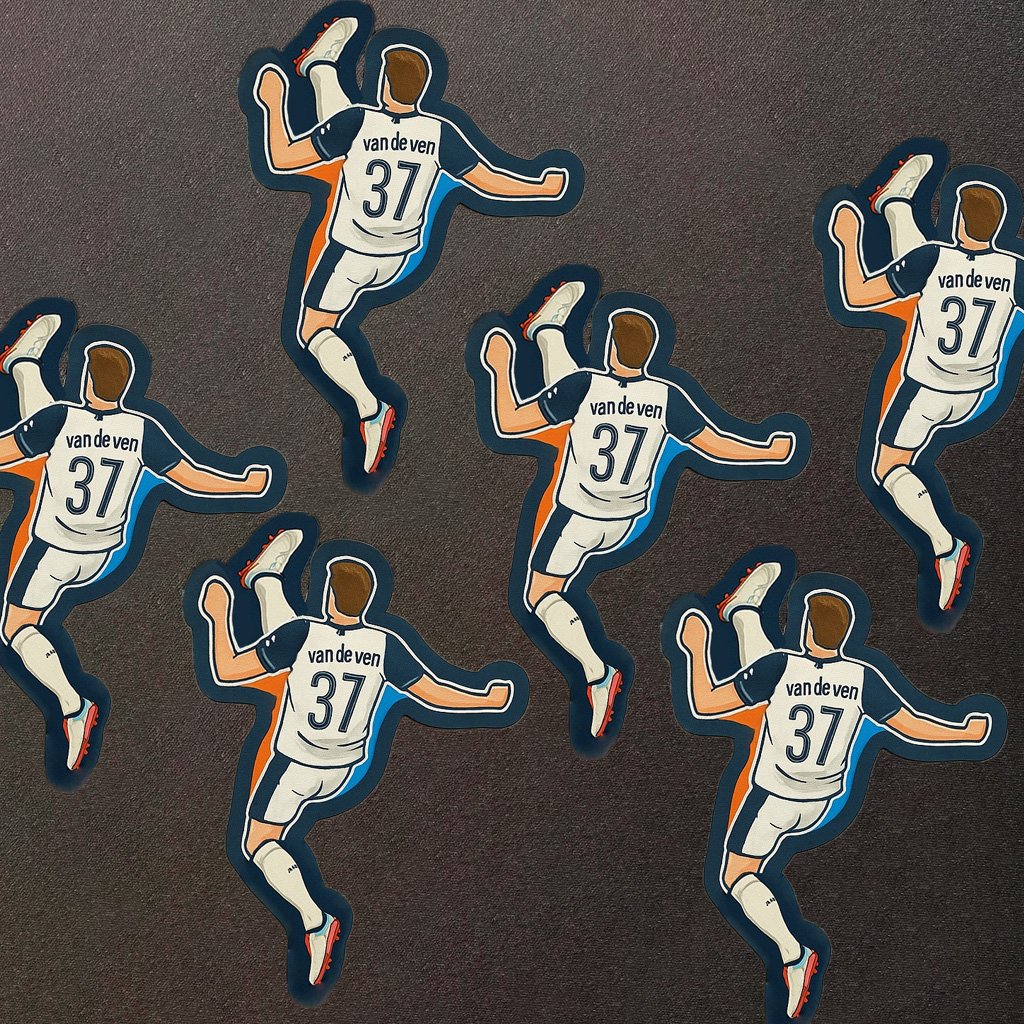 Europa League-Micky van de Ven Goal-Line Clearance Inspired Sticker and Magnet